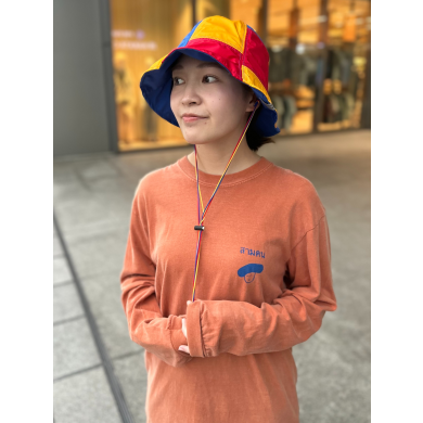 【ビビットカラーがかわいい🌂手洗い可能のチューリップハット】