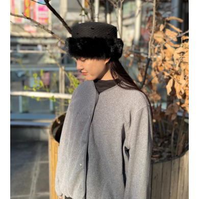 【上品かつクラシカルな雰囲気💎ドットベールのトーク帽】