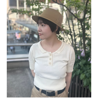 【幅広く合わせられる肌触りのいい中折れハット👒】