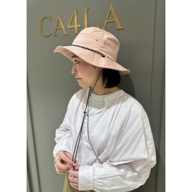 【撥水加工・UVカット・手洗いと高機能付き◇ひも付きハット】