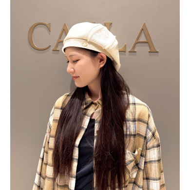 【フリンジとレースの切り替えがポイント🎀✨ビッグベレー】