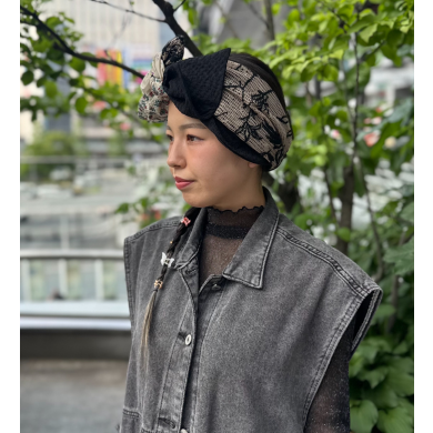 【配色のバランス感が絶妙🌸✨存在感のあるヘアバンド】