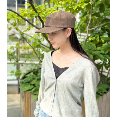 【スマートなシルエットでキレイめな印象💎✨刺繍を施したワークキャップ】
