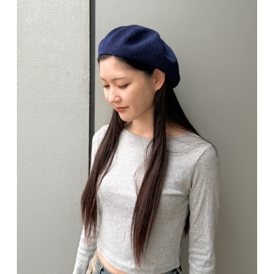 【CA4LAロングセラーアイテム!!💜チョボ付きのベレー】