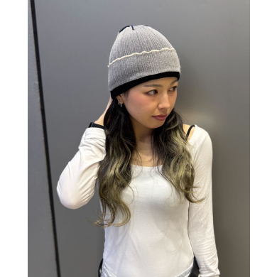 【キラリと輝くラメ糸がポイント💎✨リブ編みニット】