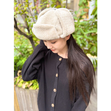 【耳まで温かく防寒対策ばっちり👍ボア飛行帽】