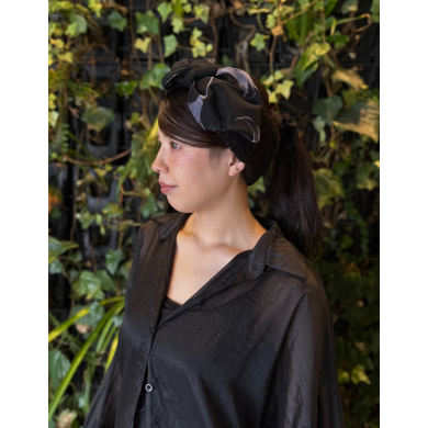 【優しいフィット感で長時間の着用もストレスフリー🍃✨リボンを飾ったヘアバンド】