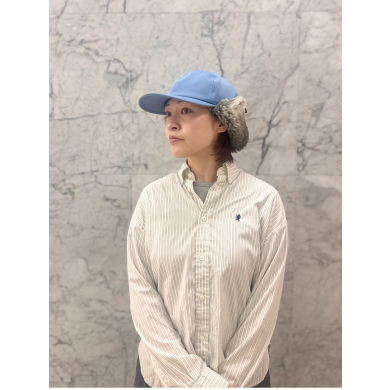 【フェイクファーがフワフワのシコロ付キャップ】