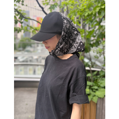 【日除けにも最適🌞💙スカーフ付きのベースボールキャップ】
