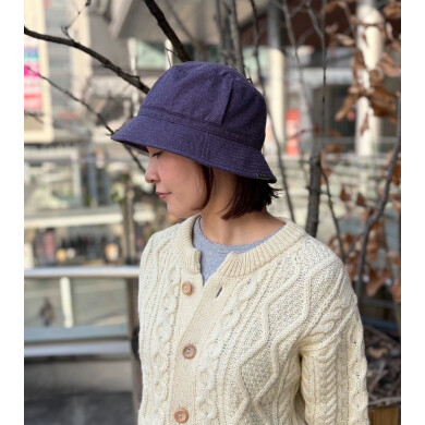 【福岡県小倉産の「霜降小倉」を使用🐤🎶バケットハット】