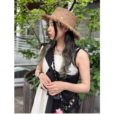【つば先のバサバサ感がかわいい✴ポークパイハット】