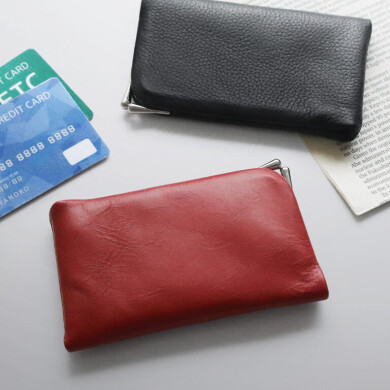 本革がま口小物👛