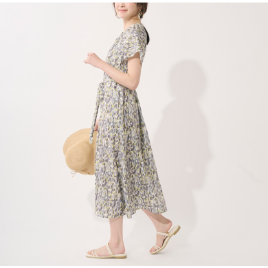 👗防汚撥水で安心！1枚で上品に華やぐサマーワンピース👗