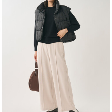 👗旬顔コーデが叶う！【すごナノ撥水】ショート丈中綿ベスト👗