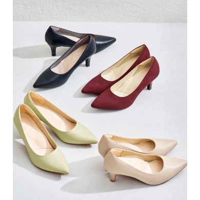 【跳べるパンプス】7cmヒールポインテッドトゥ