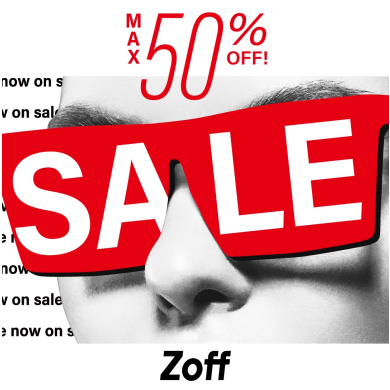 お得な夏SALE開催！フレームやサングラスが最大50％OFFに！！