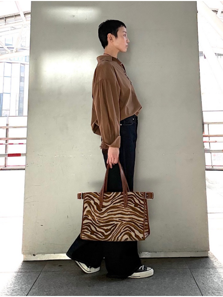 スキッパーシャツコーデ