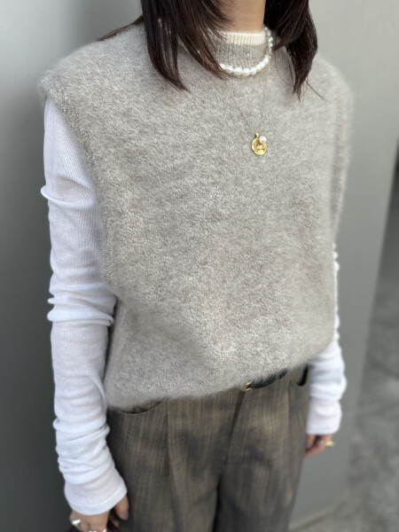 フォックスカシミヤニット