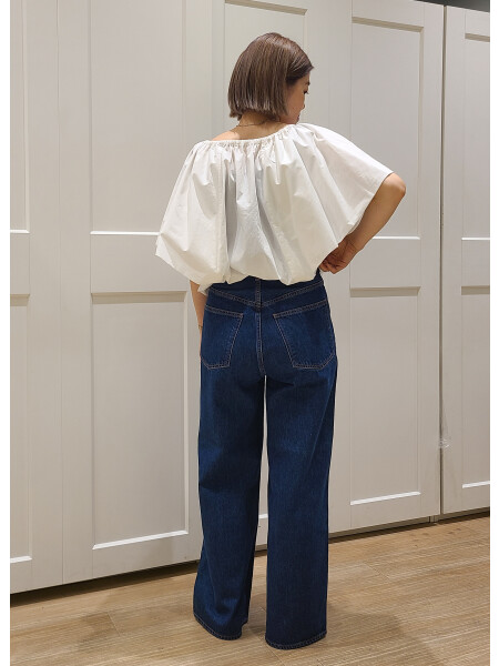 シルク混コットンフォルムブラウス